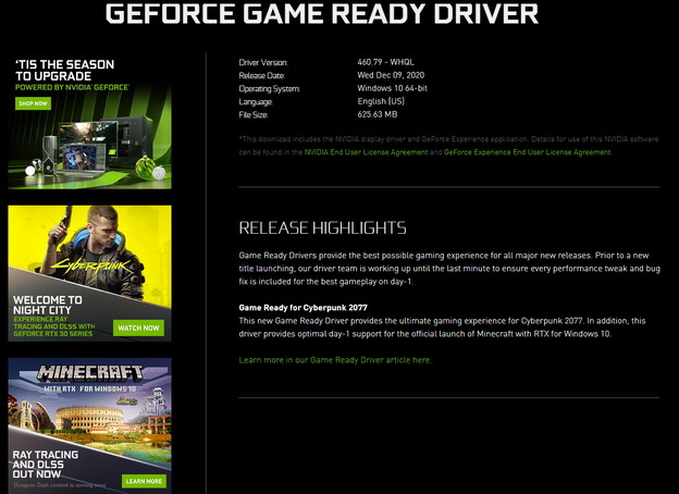 Download: Driver protiv rušenja CyberPunka 2077 Download: Driver protiv rušenja CyberPunka 2077