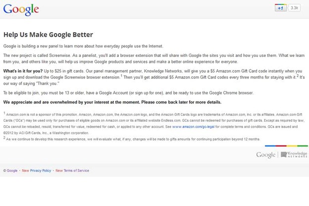 Google vam plaća 25 dolara za surfanje Internetom