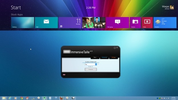 ImmersiveTaille: Modern Start ekran + Windows 8 desktop ImmersiveTaille: Modern Start ekran + Windows 8 desktop