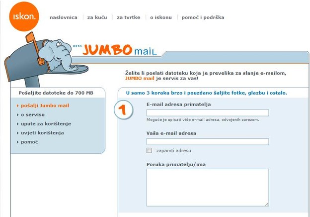 Iskon pretvara Jumbo mail u konkurenciju Dropboxu