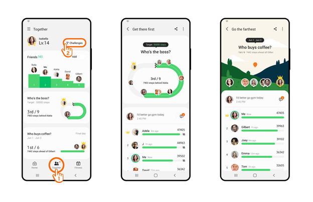 Natjecanje u fitnessu na Samsung Health aplikaciji Natjecanje u fitnessu na Samsung Health aplikaciji