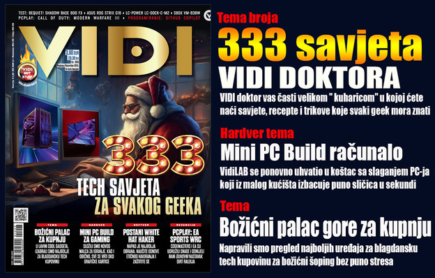 NOVI BROJ: Božićni šoping i 333 savjeta za svakog geeka NOVI BROJ: Božićni šoping i 333 savjeta za svakog geeka
