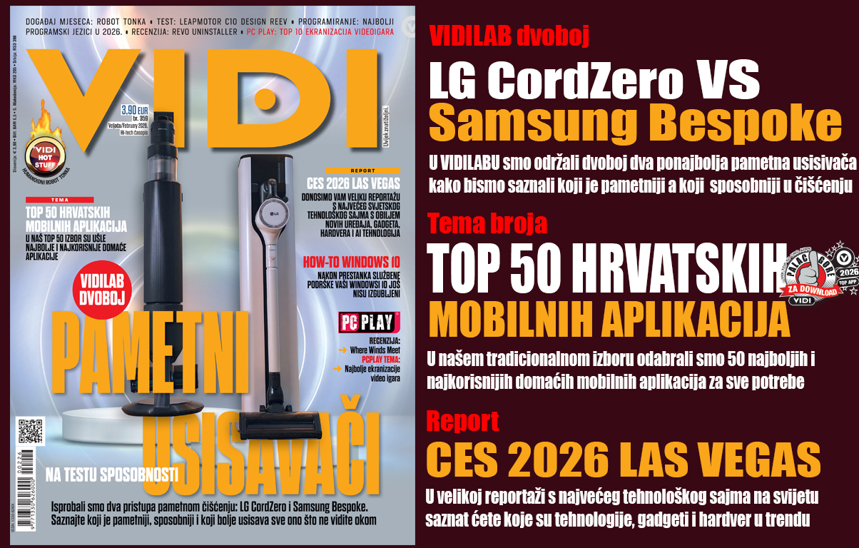 Novi broj: Pametni usisivači i Top 50 Hr aplikacije