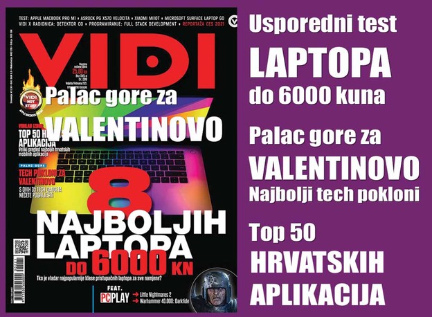 NOVI VIDI: Top laptopi i Top hrvatske aplikacije
