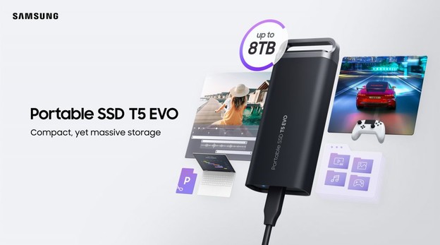 Predstavljen prijenosni Samsung SSD T5 EVO s 8 TB