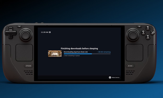 Preuzimanja na Steam Decku s ugašenim ekranom