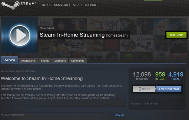 Prijavite se za testiranje Steam streaminga Prijavite se za testiranje Steam streaminga