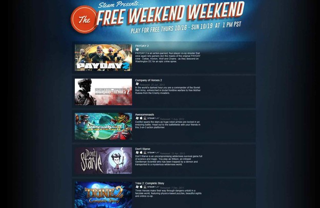 Provedite gamerski vikend uz 10 besplatnih naslova na Steamu Provedite gamerski vikend uz 10 besplatnih naslova na Steamu
