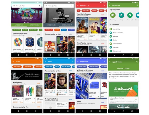 Redizajnirani Google Play stiže na uređaje Redizajnirani Google Play stiže na uređaje