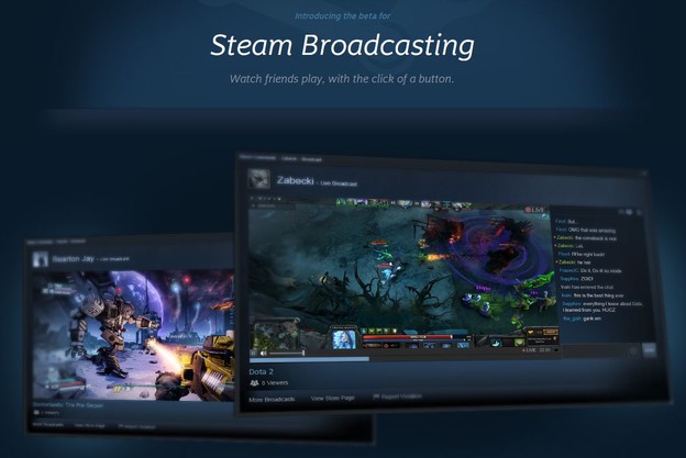 Steam Broadcasting omogućuje prijenose mečeva Steam Broadcasting omogućuje prijenose mečeva