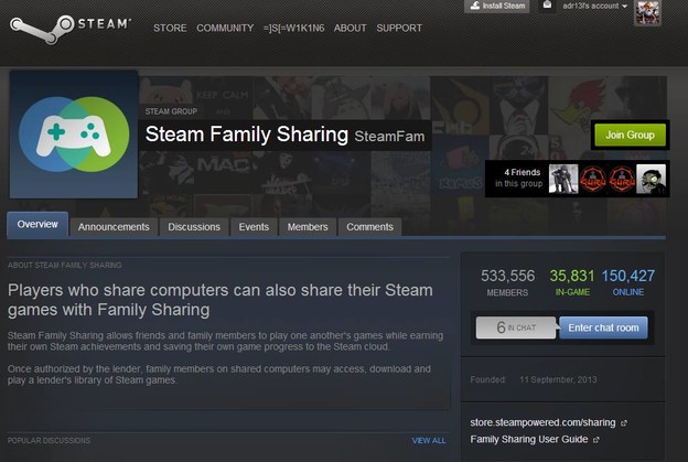 Steam Family sharing za sve korisnike Steam Family sharing za sve korisnike