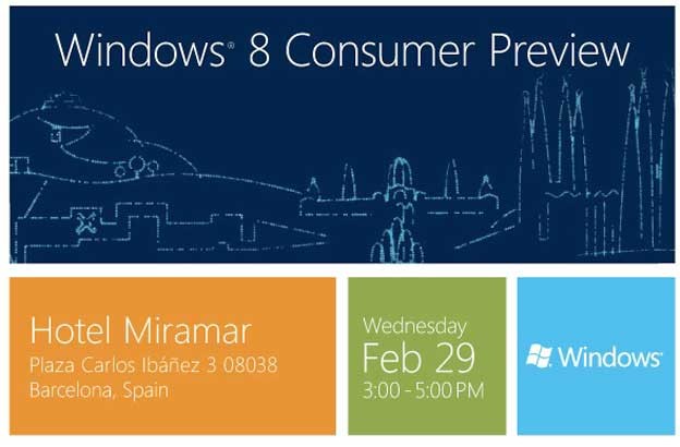 U srijedu predstavljanje Windows 8 Consumer Preview