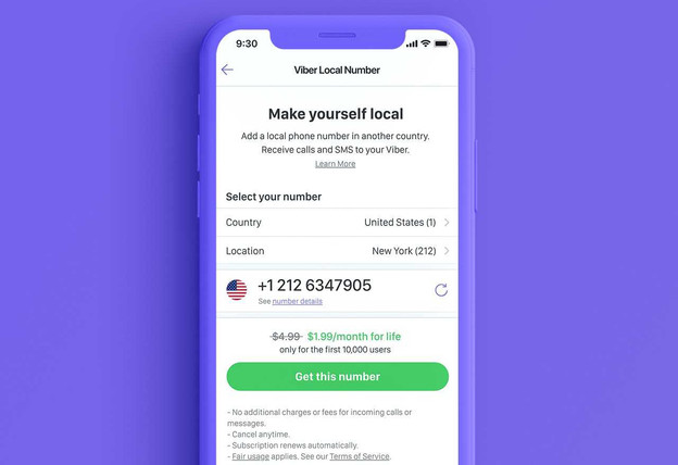 Viber lansira servis Local Number