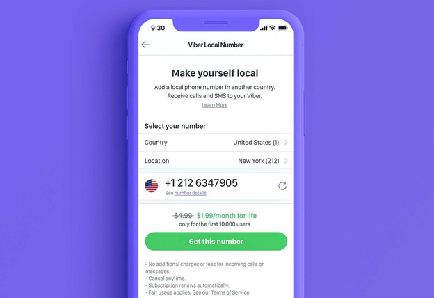 Viber lansira servis Local Number Viber lansira servis Local Number