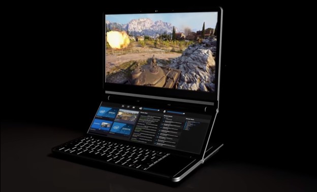 VIDEO: Intelov gaming laptop s dodatnim zaslonom