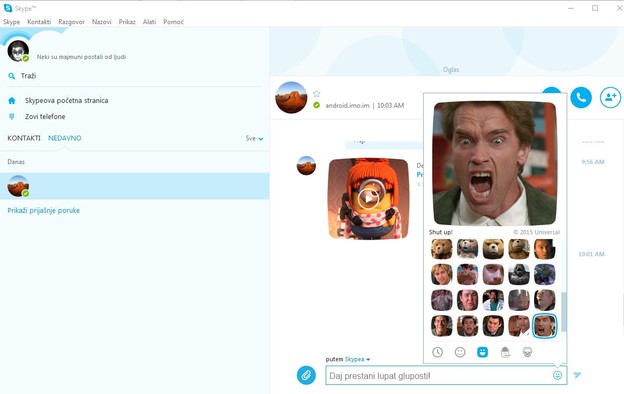 VIDEO: Mojis donosi poznate video isječke u Skype pozive VIDEO: Mojis donosi poznate video isječke u Skype pozive