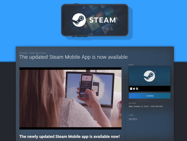 VIDEO: Nova mobilna Steam aplikacija VIDEO: Nova mobilna Steam aplikacija