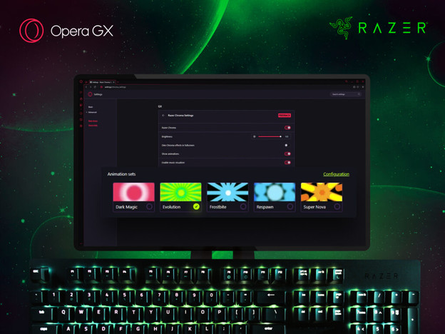 VIDEO: Novi Chroma efekti u Opera GX gaming pregledniku VIDEO: Novi Chroma efekti u Opera GX gaming pregledniku