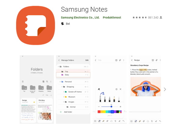 Više od milijardu preuzimanja Samsung Notesa Više od milijardu preuzimanja Samsung Notesa