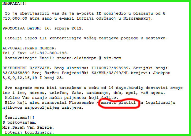 Zašto su ponude Internet prevaranata naivne Zašto su ponude Internet prevaranata naivne