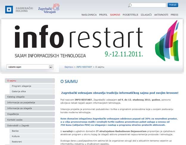 ZV nudi nagrade za izlagače na INFO Restartu ZV nudi nagrade za izlagače na INFO Restartu