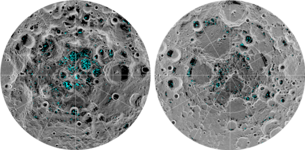 Dokazano postojanje leda na polovima Mjeseca