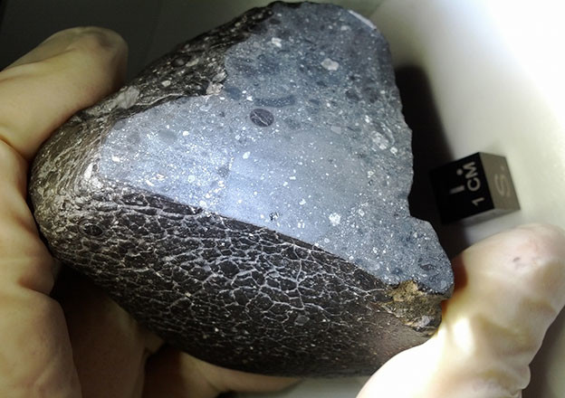 Marsov meteorit "Crna ljepotica" pun vode