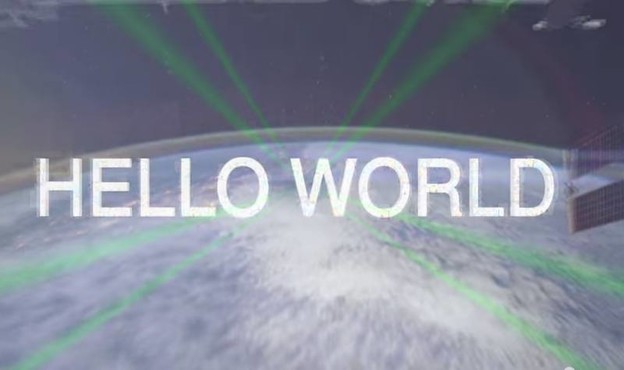 VIDEO: Laserska video poruka "Hello World!" iz svemira VIDEO: Laserska video poruka "Hello World!" iz svemira