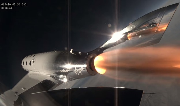 VIDEO: Prvi let Unitya s raketnim motorom