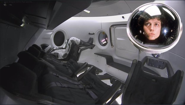 VIDEO: Ripley iz Aliena ide na testni let Crew Dragonom VIDEO: Ripley iz Aliena ide na testni let Crew Dragonom