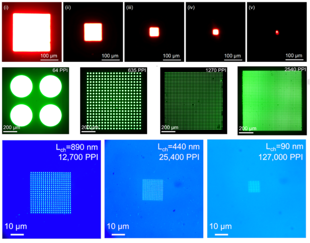 Najmanje LED diode na svijetu u zaslonu od 127.000 ppi Najmanje LED diode na svijetu u zaslonu od 127.000 ppi