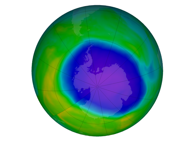 Ozonska rupa i u ove se godine smanjuje