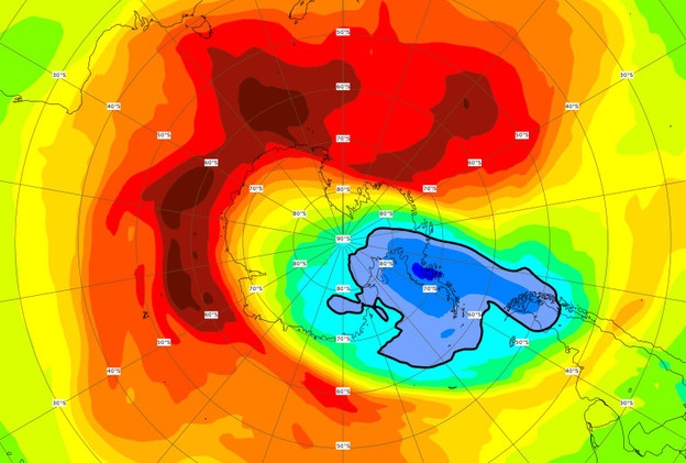 Ozonska rupa najmanja u tri desetljeća Ozonska rupa najmanja u tri desetljeća