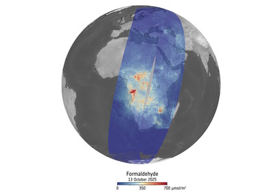 Sentinel-5 prikazuje prve slike atmosferskih plinova