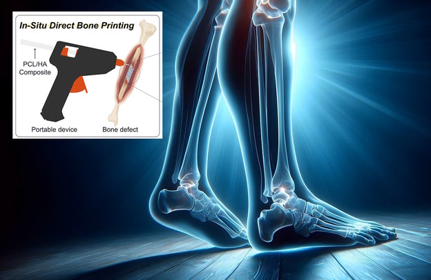 Pištolj za lijepljenje kostiju 3D ispisom Pištolj za lijepljenje kostiju 3D ispisom